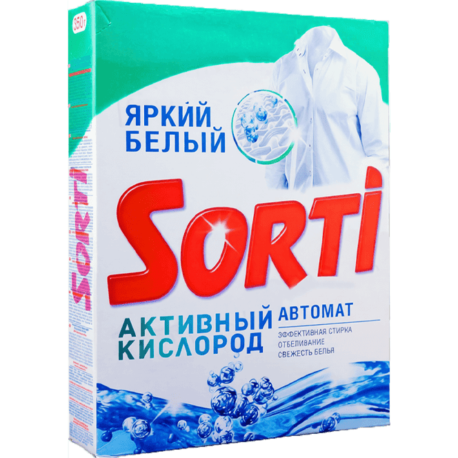 Стиральный порошок 350 г "Sorti" автомат, Активный кислород