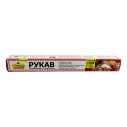 Рукав для запекания 30см*3м/12мкм с клипсами Горница
