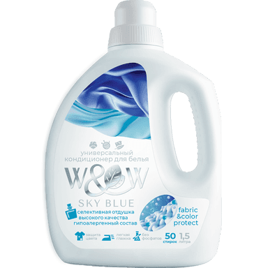 Кондиционер для белья 1,5 л W&W SKY BLUE