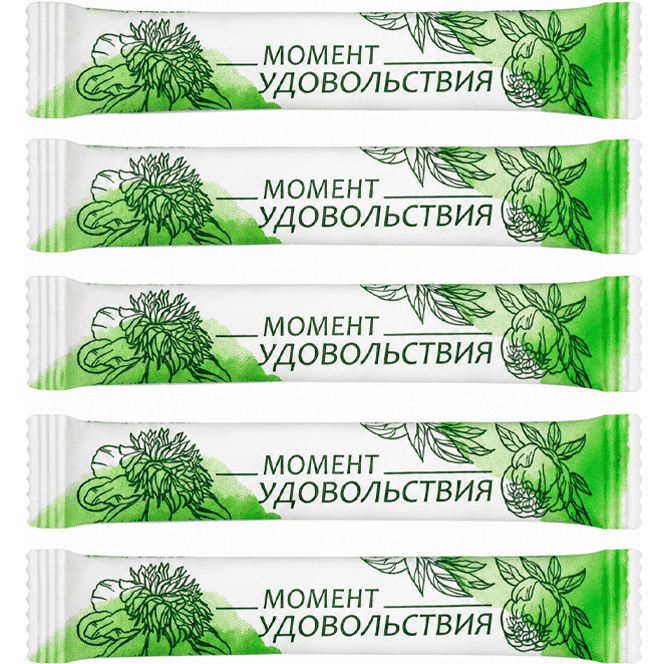 Сахар в стике 5г/10кг (2000 шт.кор) БЛ, Моменты удовольствия, Зеленый