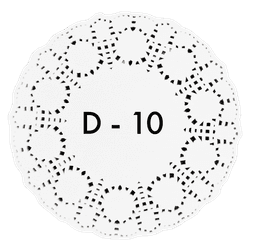 Ажурные салфетки D-10 см (250 шт.упак)