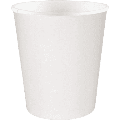 Стакан бумажный 300 мл БЕЗ РИС. БЕЛЫЙ D-90 мм В