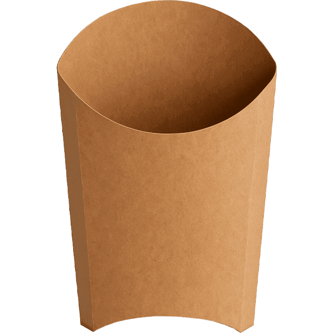 Коробка для картофеля фри 100 г ECO FRY М Pure Kraft 105*50*110 мм