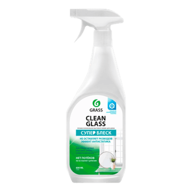Средство для стекол и зеркал 600 мл "Clean Glass" бытовой Grass