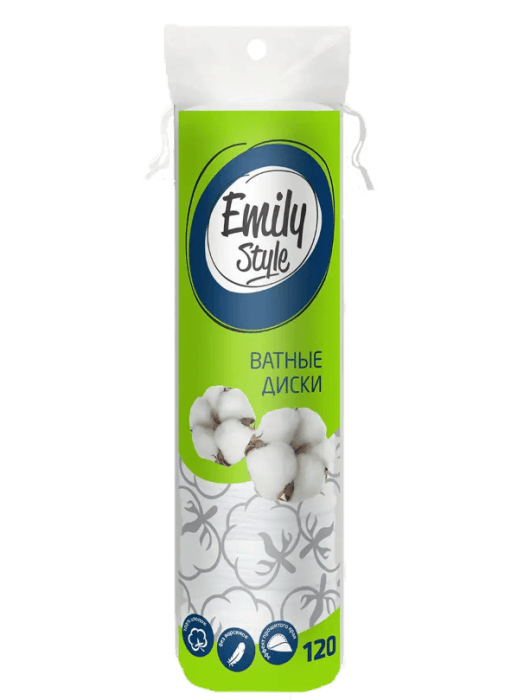 Ватные диски "Emily Style" (120 шт.упак)