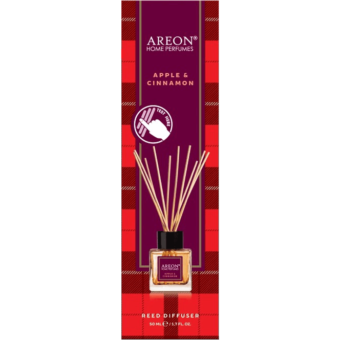 Ароматизатор для дома 50 мл Areon STICKS TARTAN GRASS Яблоко и корица Ароматизатор для дома 50 мл Areon STICKS TARTAN GRASS Яблоко и корица