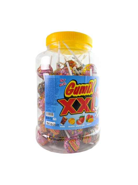 Леденец "Gumiх XXL" 24г (80 шт.упак) Леденец "Gumiх XXL" 24г (80 шт.упак)