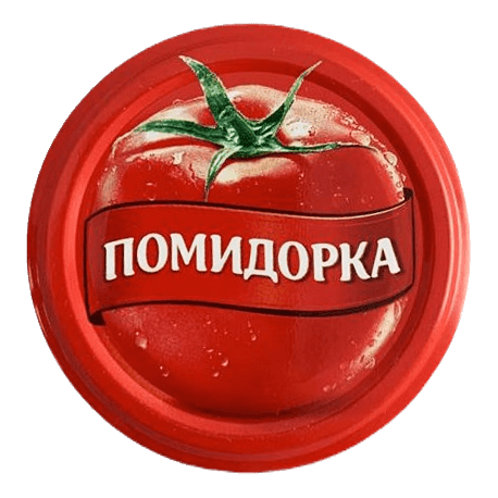 Крышка D-63 мм металлич винтовая "Помидорка" Красная для стеклобанок Крышка D-63 мм металлич винтовая "Помидорка" Красная для стеклобанок