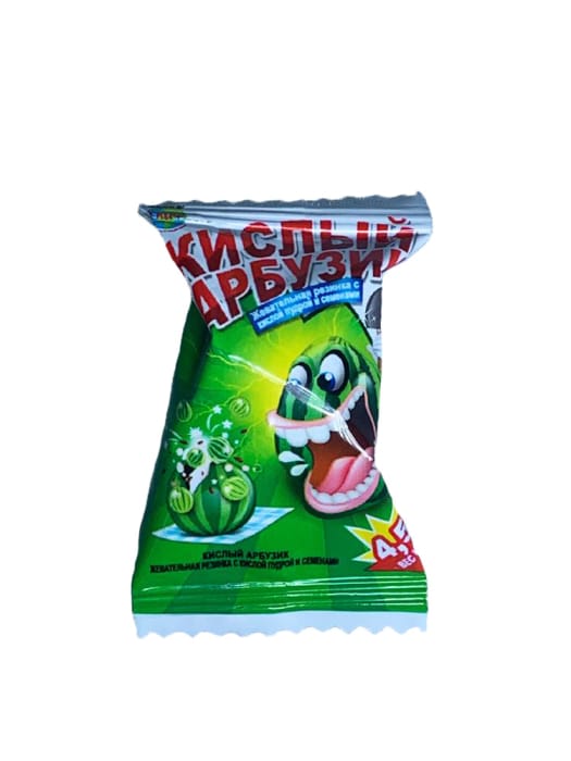Жевательная резинка "Кислый Арбузик" 4,5г (100 шт.упак) Жевательная резинка "Кислый Арбузик" 4,5г (100 шт.упак)